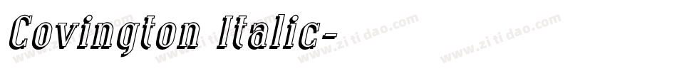Covington Italic字体转换